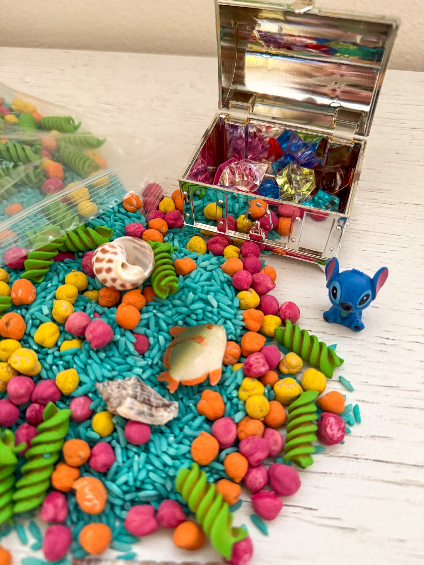 Stitch's Summer Splash Sensory Rice