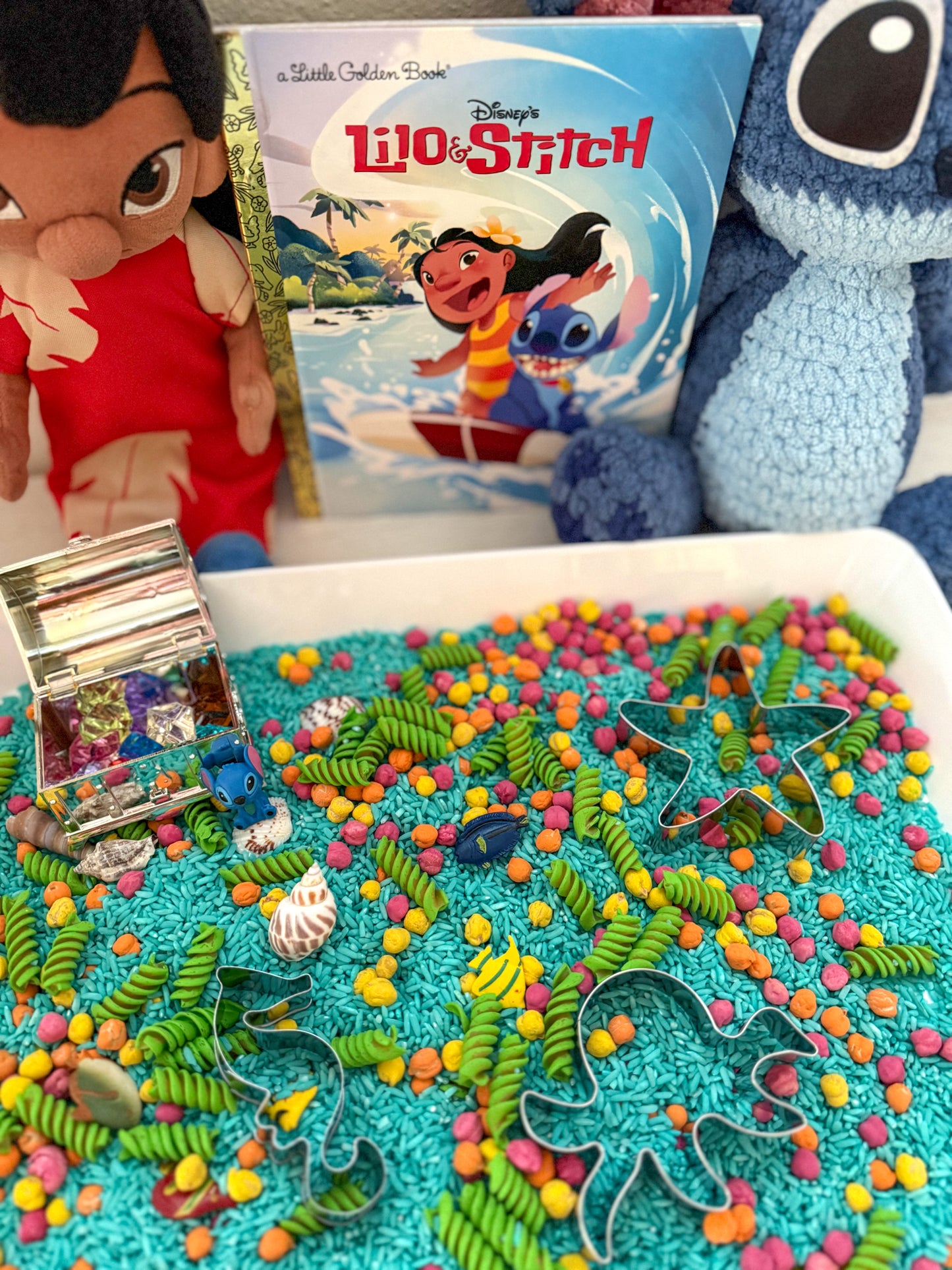 Stitch's Summer Splash Sensory Rice
