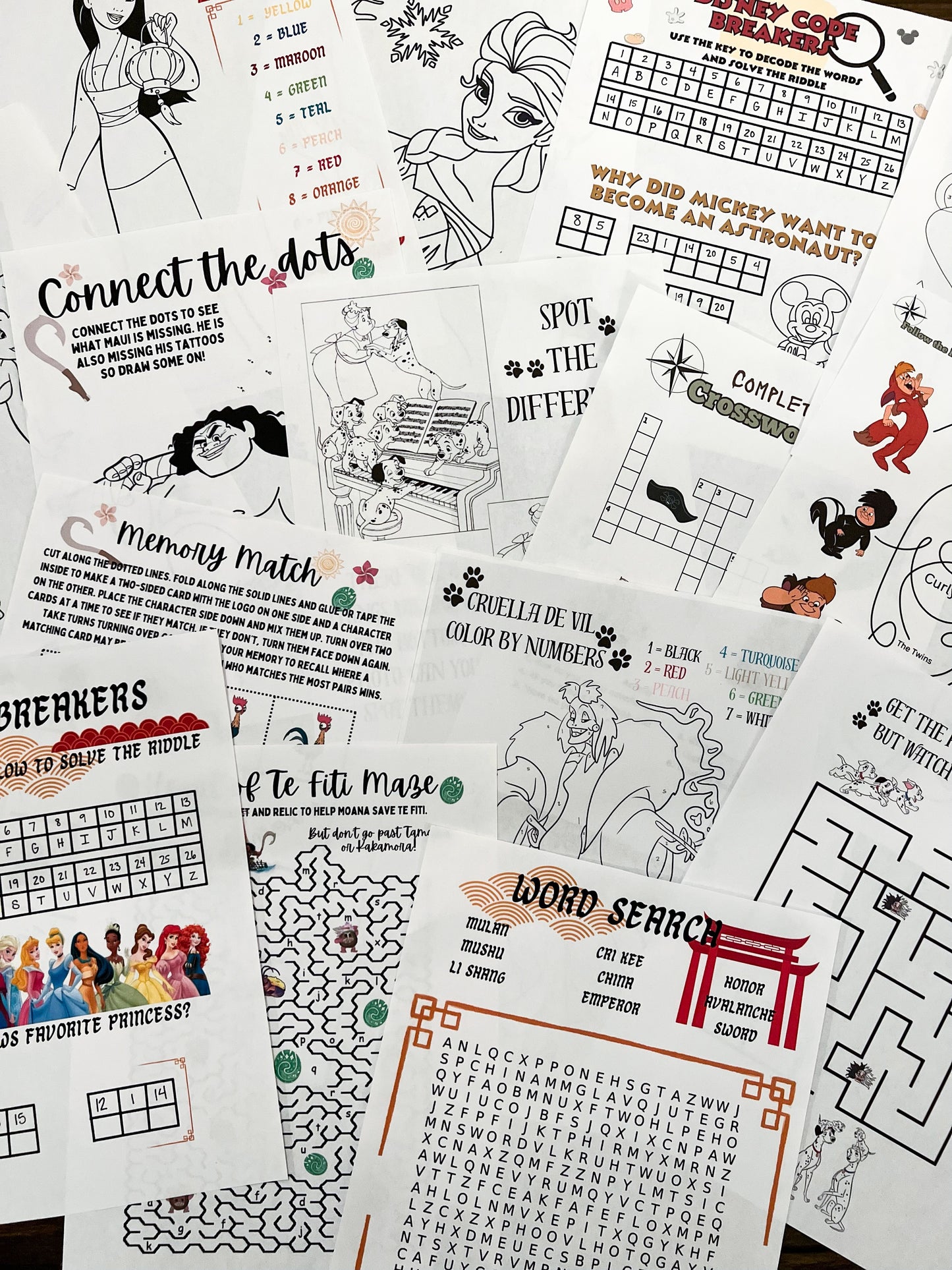 Once Upon a Craft Worksheets Bundle (Set of 15)