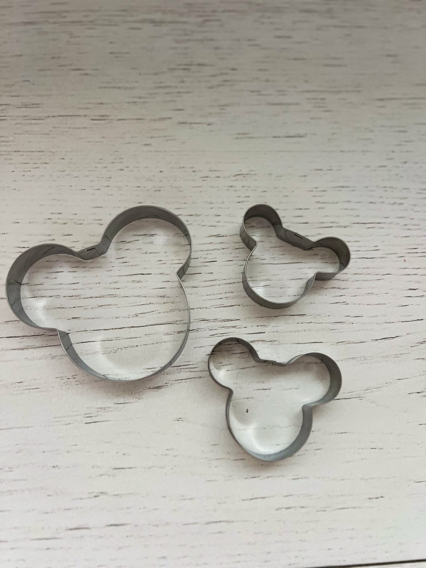 Mickey-Shaped Cookie Cutters (Set of 3)