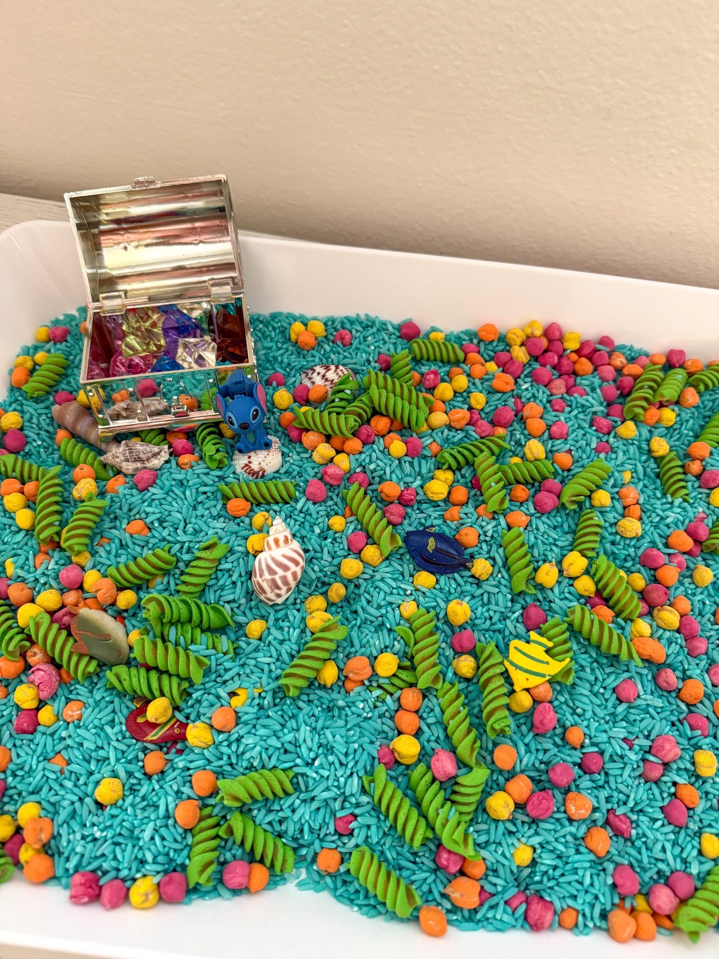Stitch's Summer Splash Sensory Rice
